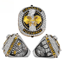 2024 Fantasy Football League Championship Ring – Fan Commemorative Collectible Gift