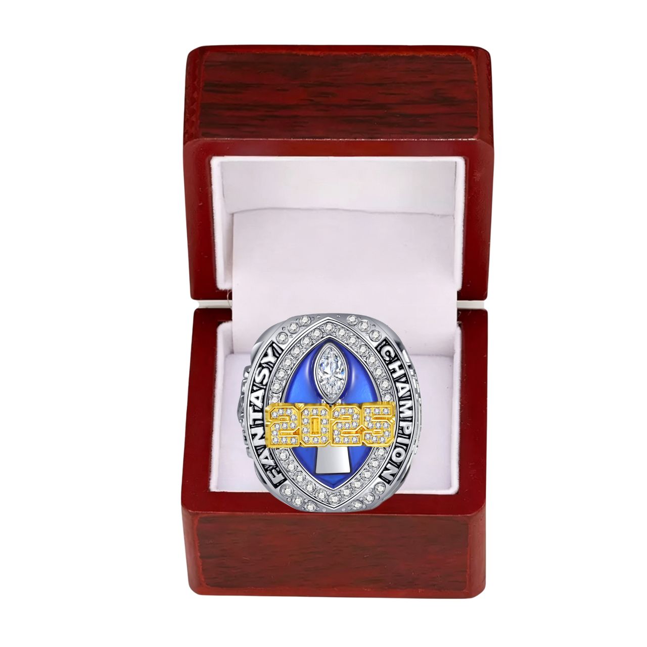 2025 Fantasy Football Championship Ring – Commemorative Gift for Football Fans
