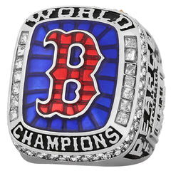 2018 Boston Baseball Championship Ring Replica – Fan Exclusive Memorial Collectible Gift with Wooden Box