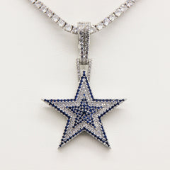 Dallas Star Pendant Necklace – Fan Gift for Game Day & Holiday Celebrations