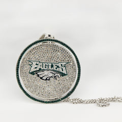 Philadelphia Medallion 8 Inches Rotating Pendant with Chain