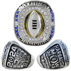 2024 Michigan College Championship Ring Set – Replica Fan Collectible Gift