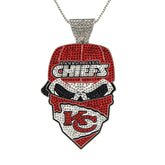Kansas City Football Mask Pendant Necklace