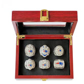 New England Football Championship Rings Set (6 Rings) – Limited Edition Collectible