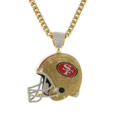 San Francisco Oversized Helmet Pendant Necklace – Perfect for Game Day & Holidays