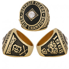 1968 Detroit Baseball Championship Ring Replica – Fan Collectible Gift with Wooden Box
