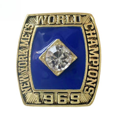 1969 New York Baseball Championship Replica Ring – Gold Alloy Fan Collectible