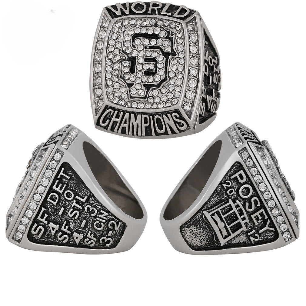 2012 San Francisco New York Baseball Championship Ring Replica – Fan Collectible Gift with Wooden Display Box