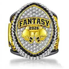 2026 Fantasy Football Championship Ring Replica – Helmet Design Collectible for Fans