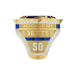 Custom Los Angeles Back-to-Back Baseball Championship Ring – Personalized Championship Ring with Name & Number