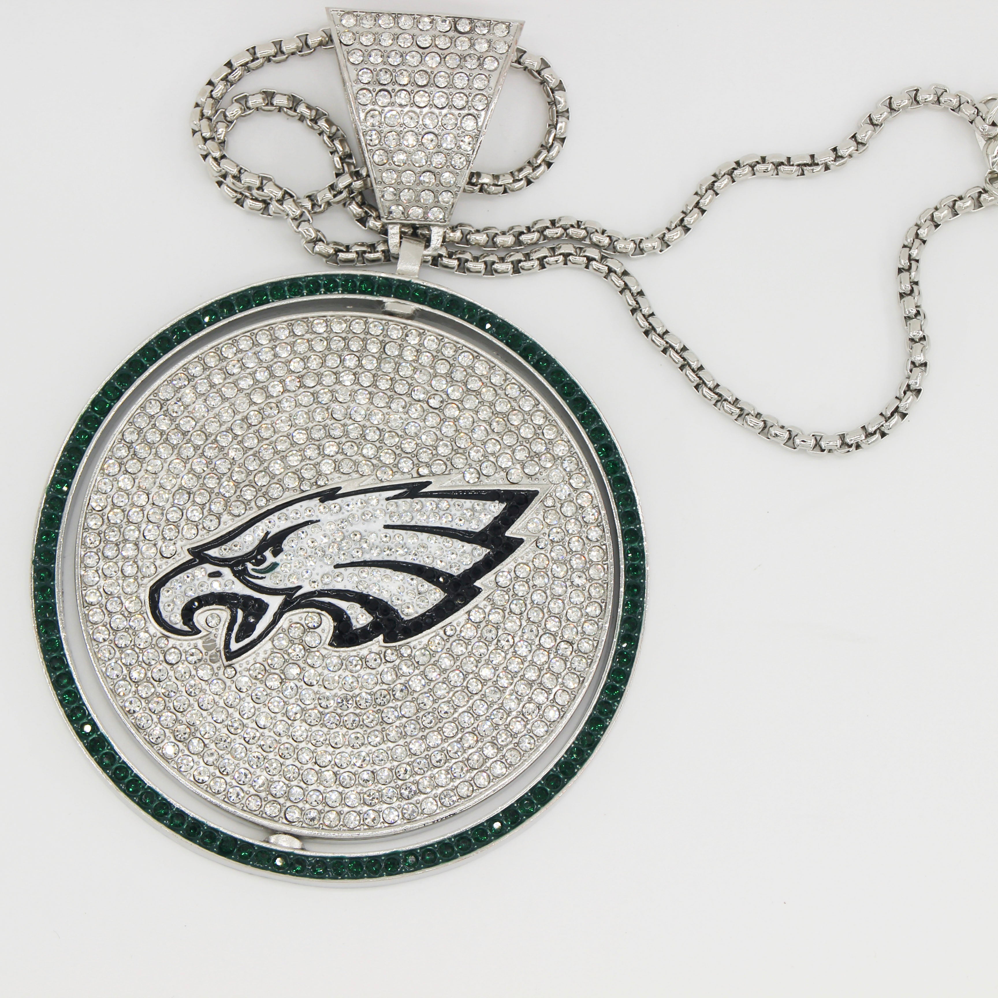 Philadelphia Medallion 8 Inches Rotating Pendant with Chain