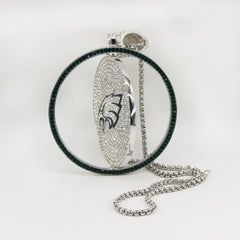 Philadelphia Medallion 8 Inches Rotating Pendant with Chain