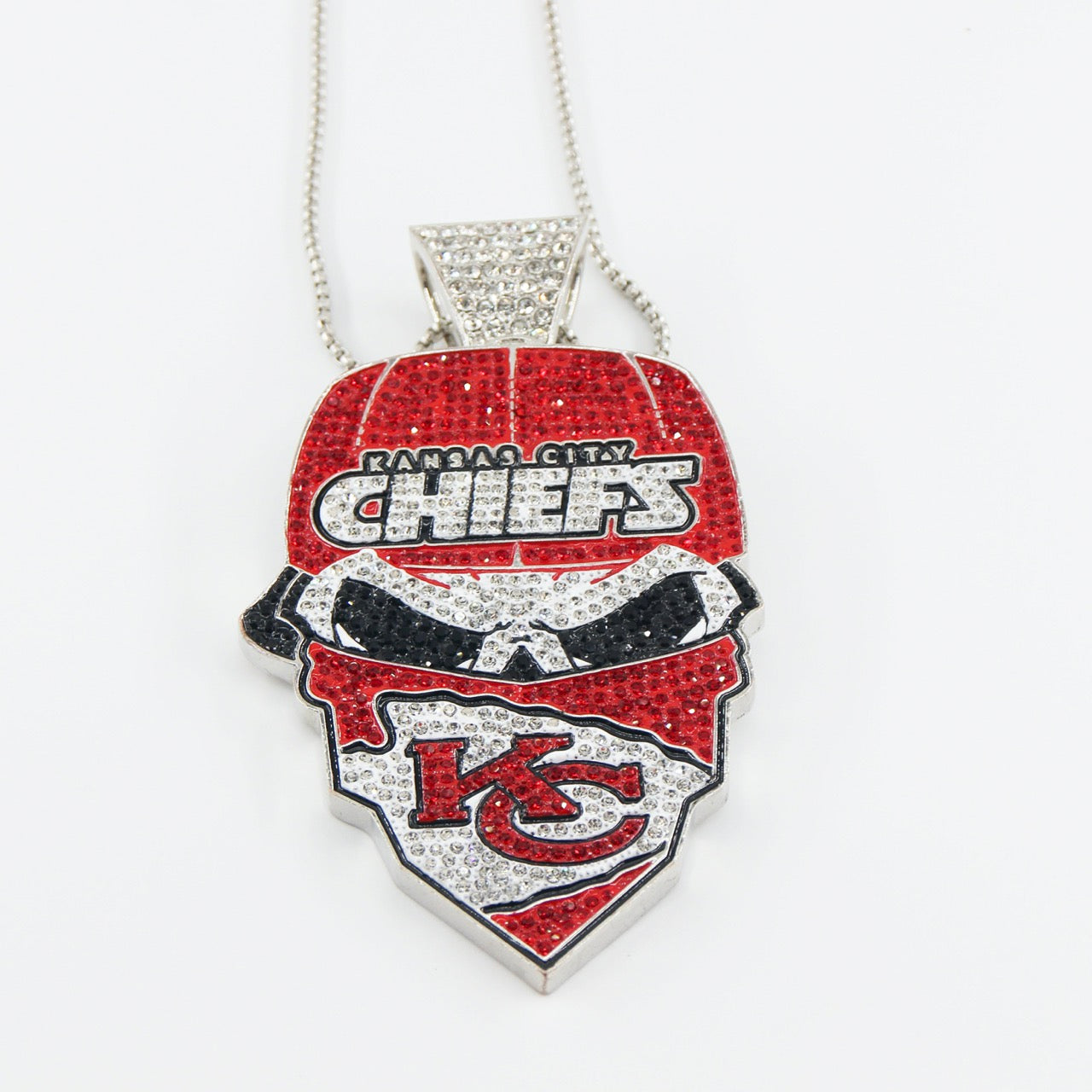 Kansas City  Football Mask Pendant Necklace