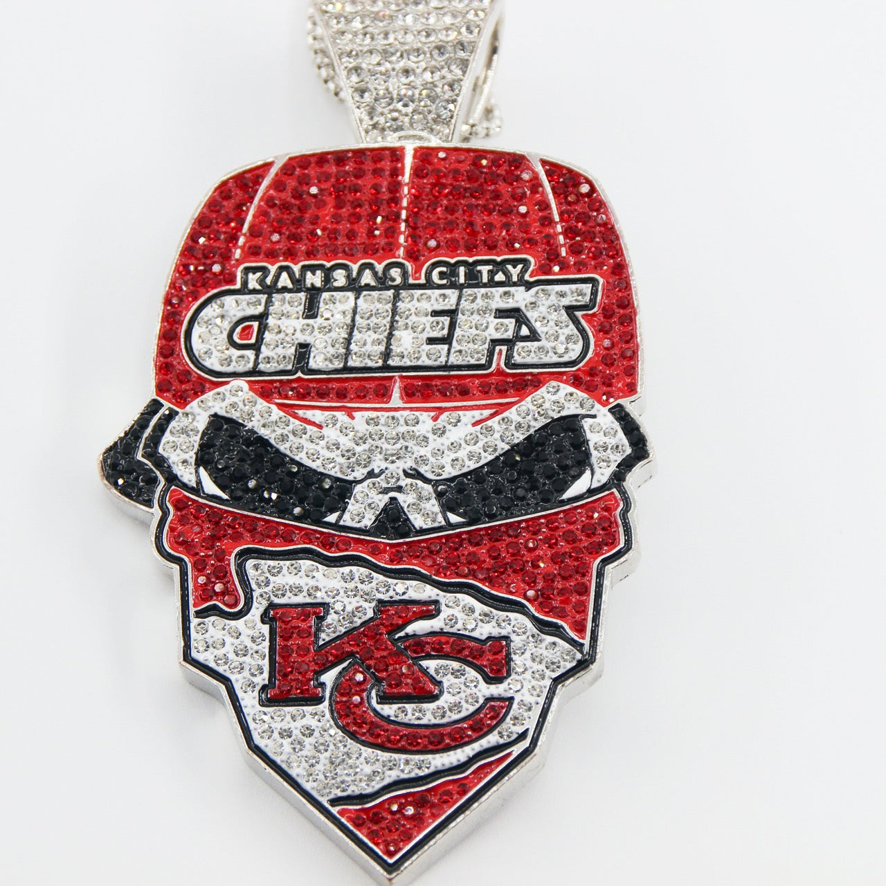 Kansas City  Football Mask Pendant Necklace