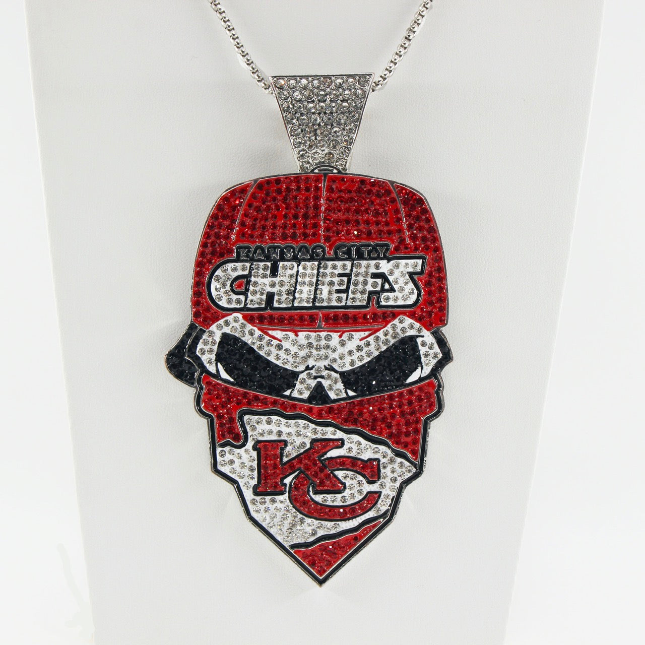 Kansas City  Football Mask Pendant Necklace