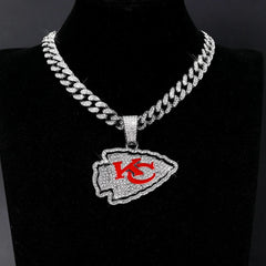 Kansas City Emblem Pendant Necklace – Game Day Gift for Fans