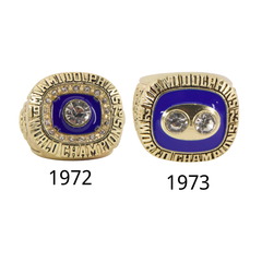 Miami Back-to-Back Football Championship Rings Set (1973 & 1974) – Limited Edition Collectible