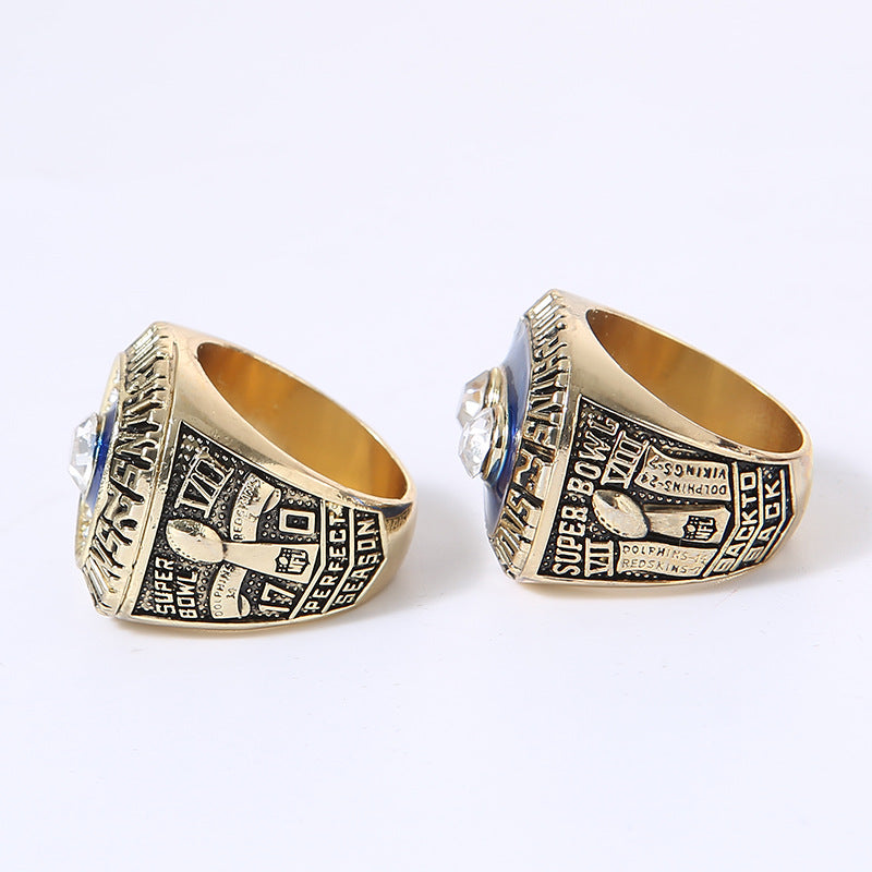 Miami Back-to-Back Football Championship Rings Set (1973 & 1974) – Limited Edition Collectible