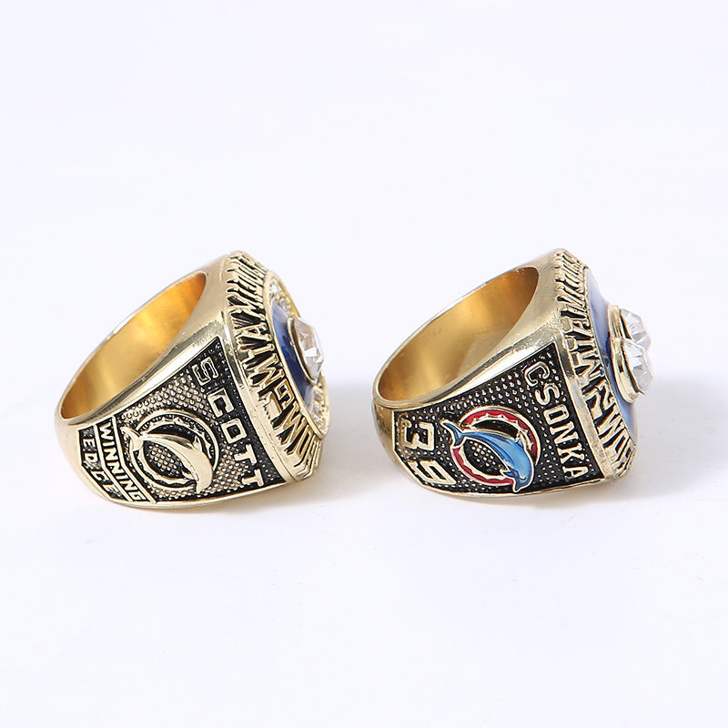 Miami Back-to-Back Football Championship Rings Set (1973 & 1974) – Limited Edition Collectible