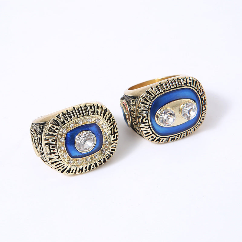 Miami Back-to-Back Football Championship Rings Set (1973 & 1974) – Limited Edition Collectible