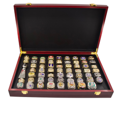 59 Football Championship Rings Set (1966-2024) – Size 11 Collectible