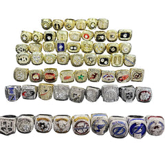 hockey Hockey Championship Rings Set – 60 Rings Grand Slam Collection for Football Fans