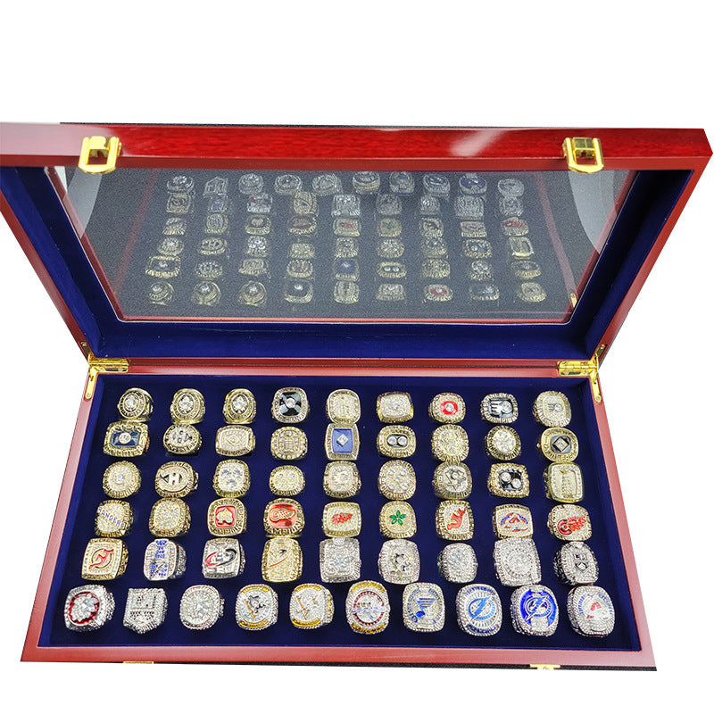 hockey Hockey Championship Rings Set – 60 Rings Grand Slam Collection for Football Fans