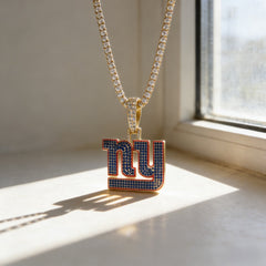 New York City Emblem Pendant Necklace – Fan Gift Jewelry for Game Day & Holidays