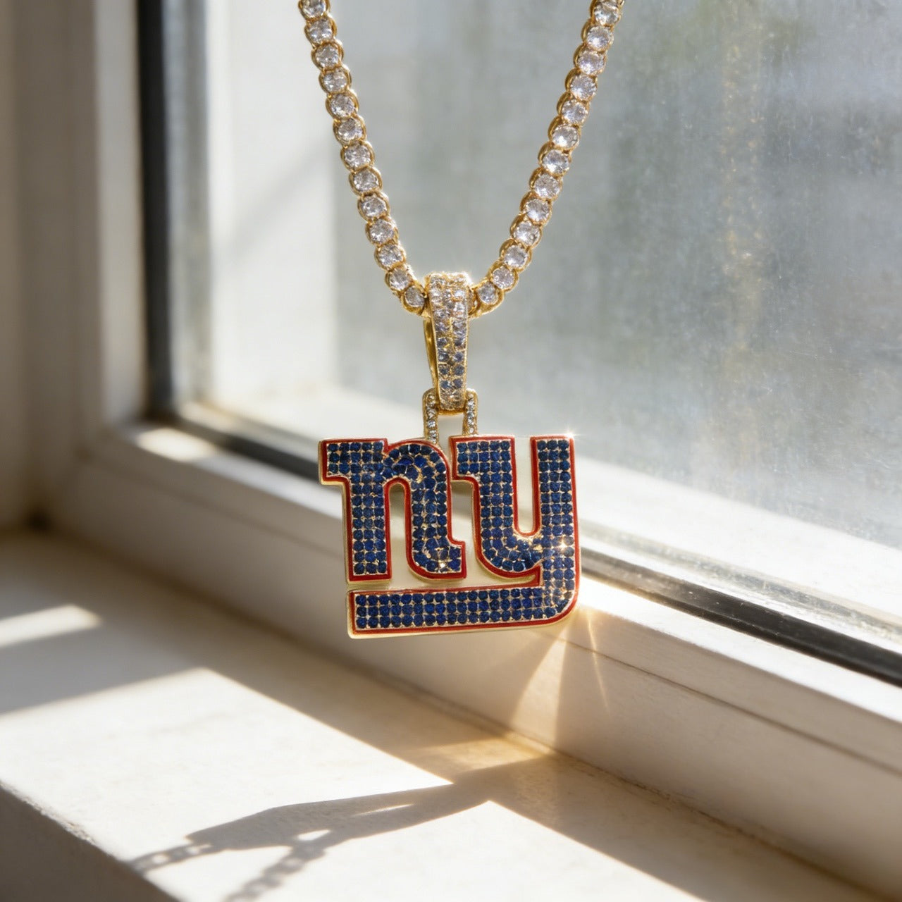 New York City Emblem Pendant Necklace – Fan Gift Jewelry for Game Day & Holidays