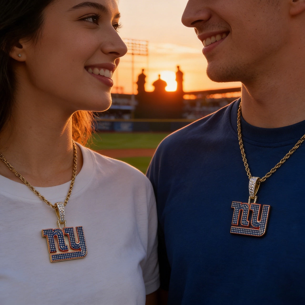 New York City Emblem Pendant Necklace – Fan Gift Jewelry for Game Day & Holidays