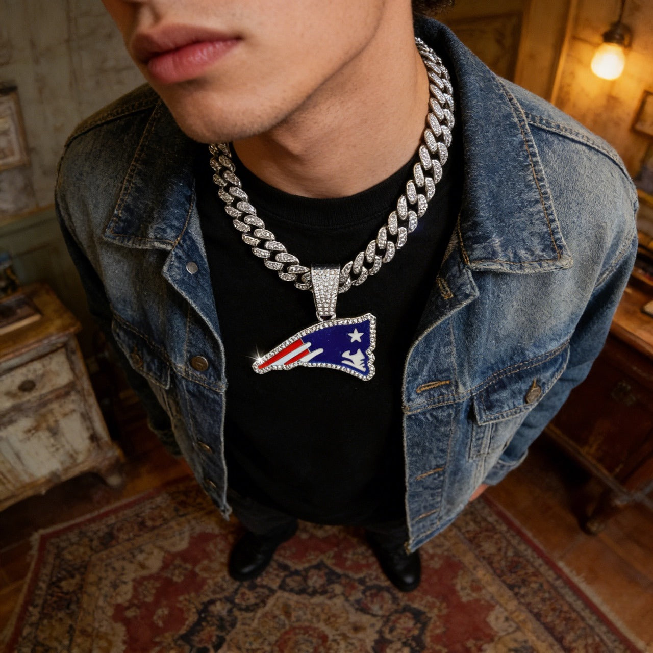 New England Emblem Pendant Necklace - Exclusive Gifts for New England