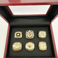 Pittsburgh Football Championship Rings Set (6 Rings) – Limited Edition Collectible Gift