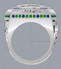 2025 Seattle Football Championship LX Ring – Kenneth Walker III MVP Collector's Memorabilia