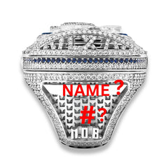 Personalized 2025 Seattle Football Championship Ring – Custom Name & Number | Fan Gift for Hawks