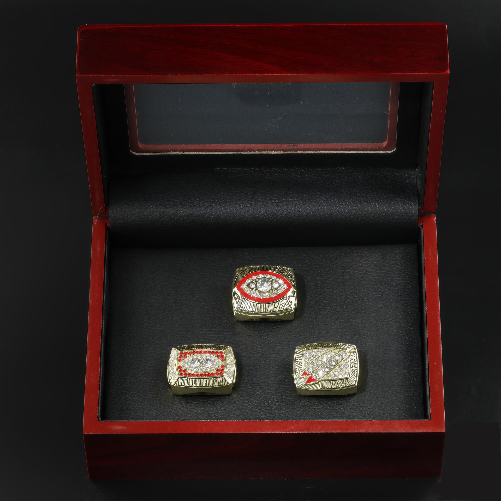 Washington Football Championship Ring Set – Collectible Rings 1982, 1987, 1991
