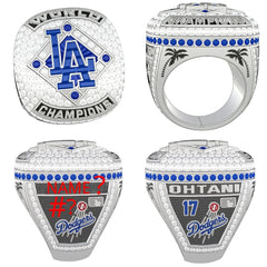 Personalized Los Angeles 2025 Baseball Championship Ring – Custom Name & Number Fan Ring