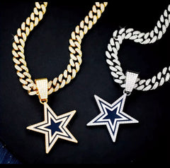 Dallas City Emblem Pendant Necklace for True Fans