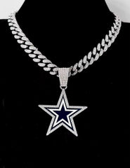 Dallas City Emblem Pendant Necklace for True Fans